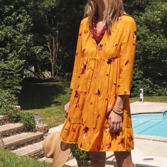 Sezane Aure Silk Dress - Picture 2 of 8